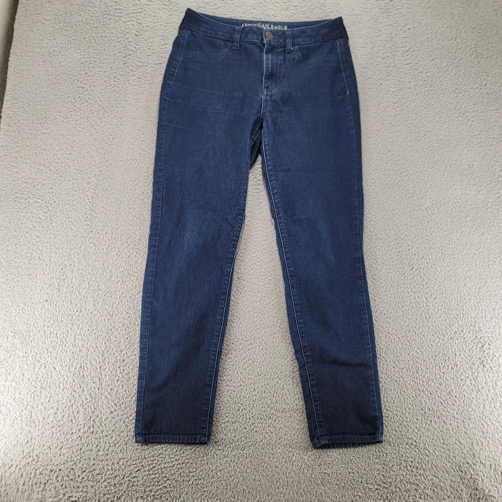 American Eagle Jeans Womens 10‎ Blue Hi-Rise Jegging Casual Denim Pockets AEO